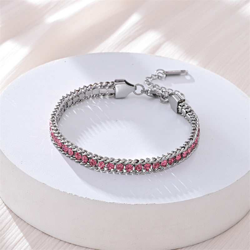 Fashionable Light Luxury Full Diamond Bracelet