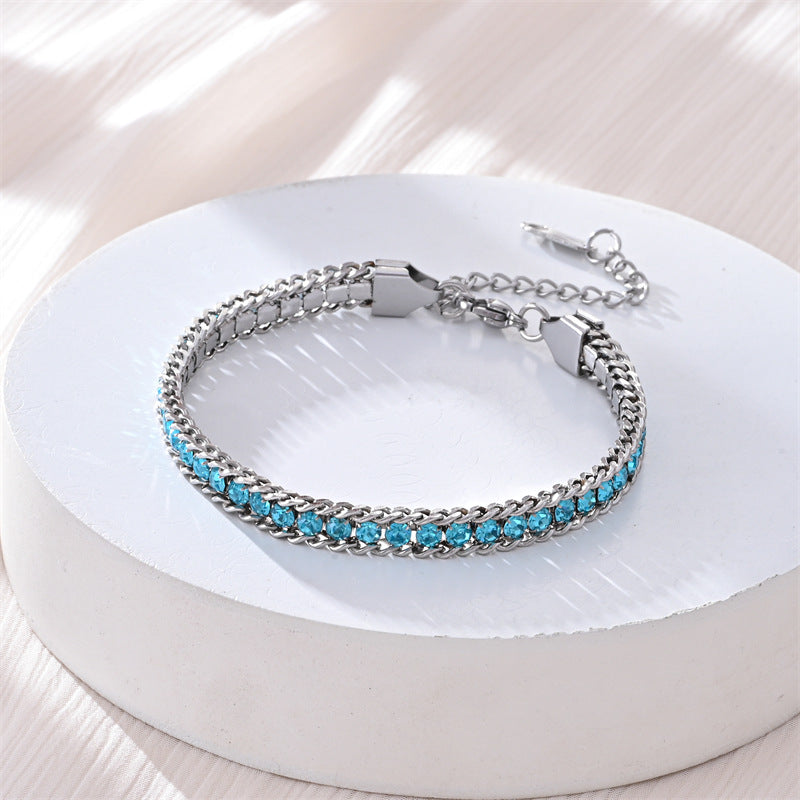 Fashionable Light Luxury Full Diamond Bracelet